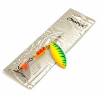 Блесна вращающаяся Caiman Longy Caterpillar 10гр #3 цвет CA52