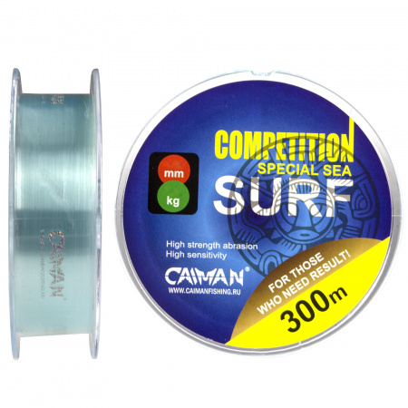 Леска Caiman Competition Surf 300m 0,22мм синяя