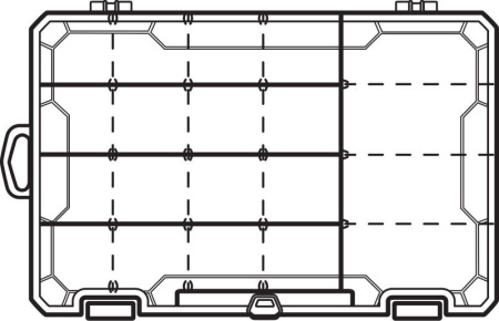 Коробка Flambeau 6550HM 5004 4 Partitions with 15 Zerust Dividers