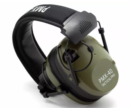 Наушники активные стрелковые PMX Tactical Pro PMX-40G 27-85 ДБ Хаки