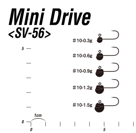 Джиг-головка Decoy SV-56 Mini Drive #10-1.2g