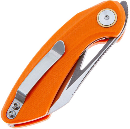 Нож Bestech Bihai 14C28N, рукоять G10 (оранжевая)
