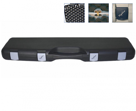Кейс оружейный Megaline 125х25х11 Black (пластик, 2 замка, 2 клипсы)