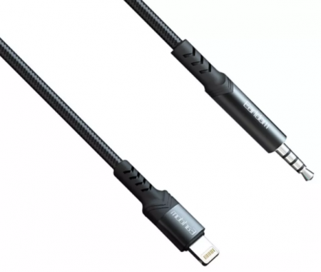 AUX кабель Earldom AUX39 Lightning - 3.5mm + Bluetooth (black)