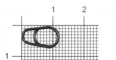 Заводные кольца Gurza-EGG SPLIT RING N5 (яйцеобразное завод. кольцо антиблик 5,25х10,5 мм) (7шт/уп)