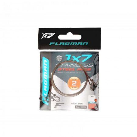 Поводок FLAGMAN Stainless Steel X7 10кг 30см 2шт