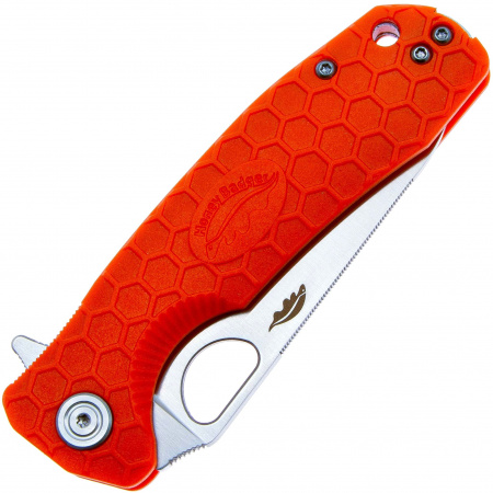 Нож Honey Badger Leaf M с оранжевой рукоятью