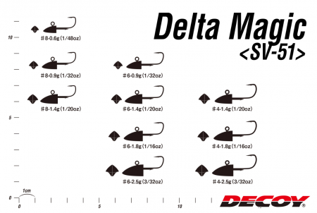 Джиг-головка Decoy Delta Magic SV-51 #6 0.9g