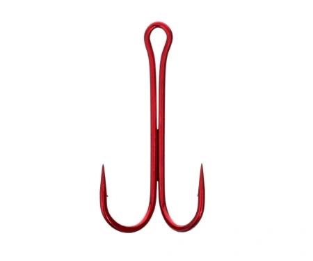 Крючок Flagman Double Hook Long SS Red #1/0. FDH-LR10