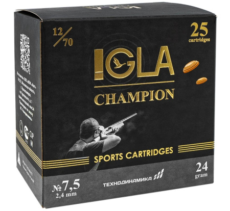 Патрон "Igla-Champion" 12/70 №7,5 24 г.