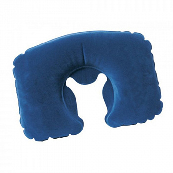 Подушка надувная под шею Sol (синий)