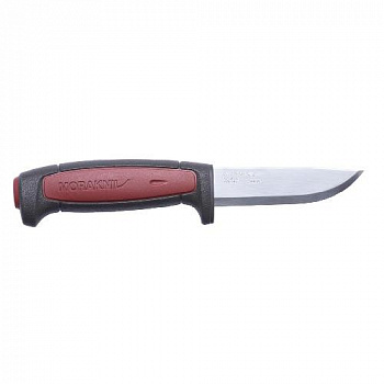 Нож Morakniv Pro C, углеродистая сталь, резиновая ручка с красной вставкой