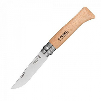 Нож Opinel Tradition №08, клинок 8,5см, нерж. сталь, рукоять - бук