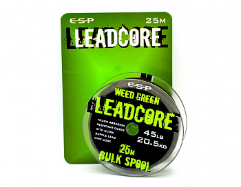 Противозакручиватель Leadcore Bulk weedy green 45lb 25 m