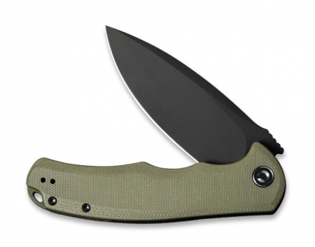 Складной нож CIVIVI Praxis 9Cr18MoV Steel Black Stonewashed Handle G10 OD Green