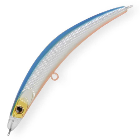 Воблер Минноу Strike Pro Slinky Minnow 75F, 75 мм, 4,6 гр, Загл. 0,2м., Плавающий, 626E Blue Silver