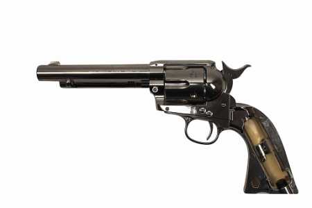 Револьвер пневматический Colt SAA 45 PELLET nickel, кал. 4,5мм