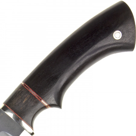 Нож Щука, ст.VG -10,мельхиор,стаб.кар.бер.,черное дерево
