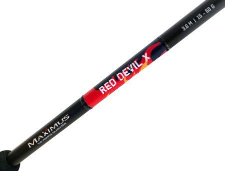 Удилище фидер. Maximus RED DEVIL-X 360L 3,6m 15/30/60g