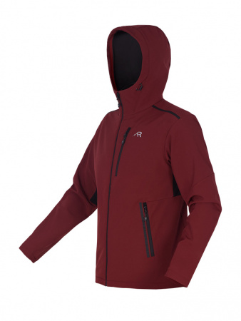 Куртка мужская Softshell "Байкал" (бордовый/черный)