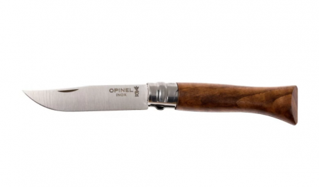 Нож Opinel №8, нержавеющая сталь, ореховая рукоять в картонной коробке