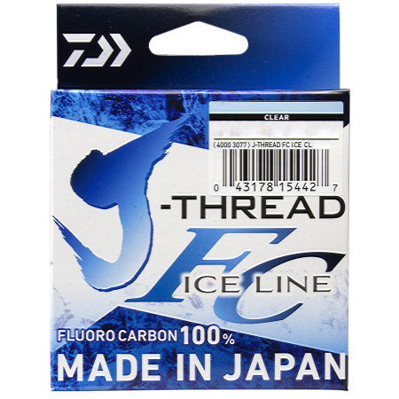 Леска флюорокарбон J-THREAD FLUORO CARBON ICE LINE 50м