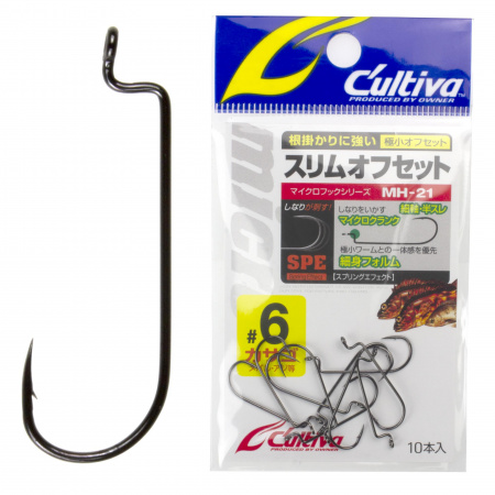 Крючки Cultiva MH-21 Slim Offset #6 15pcs