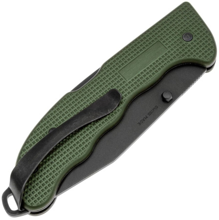 Нож Victorinox Evoke Alox - нож складной, черный клинок, зеленая алюмин.рукоять