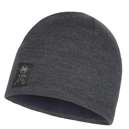 Шапка Buff KNITTED & POLAR HAT SOLID GREY (US:one size)
