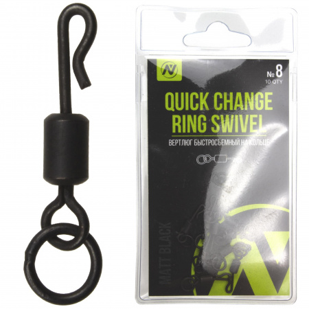 Вертлюг быстросъемный на кольце VN Tackle Quick Change Ring Swivel sz8, 10шт