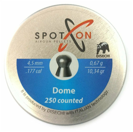 Пуля пневм. SPOTON Dome 4,5 мм, 0,67 гр. (400 шт)