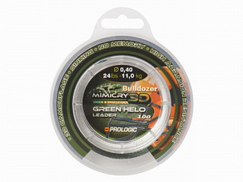 Шок-лидер Prologic Mimicry Green Helo Leader 100m 0.40mm 11.0kg 24lbs зеленый