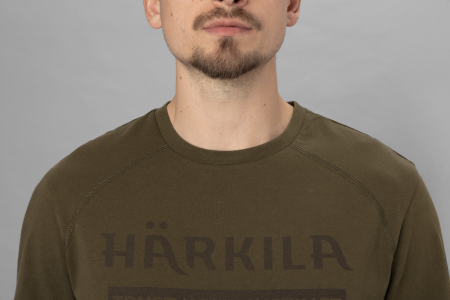 Футболка HARKILA Härkila  logo S/S t-shirt willow green