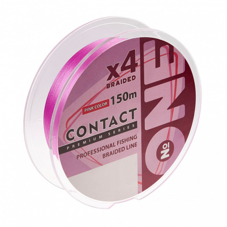 Плетеная леска IAM №ONE CONTACT 4Х PE 150M (Pink)