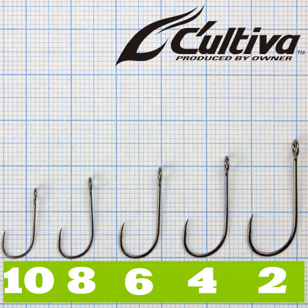 Крючки Cultiva S-59 Single Hook 59 #4 10pcs