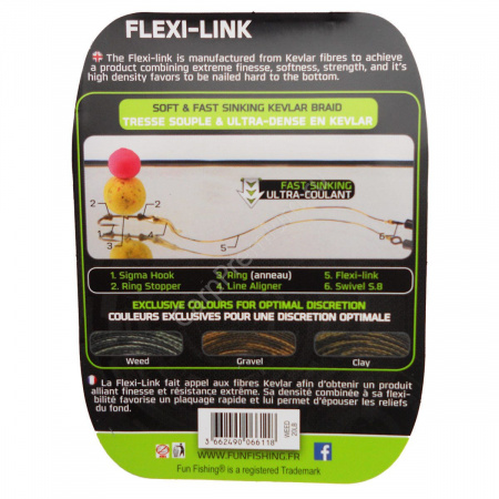 Поводочный материал "Flexi Link - 25lbs - Gravel - 20m