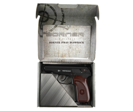 Пистолет пневм. BORNER PM49 (Blowback), кал. 4,5 мм