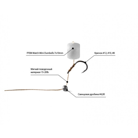 Бойлы FFEM Pop-Up Match  Mini Choco White 7x10mm