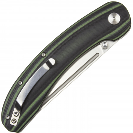 Нож Тунгус, складной ст.VG10, рук.G10 (черно-зеленая)