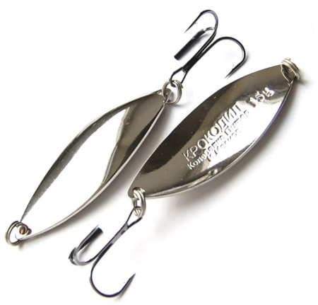 Блесна Колебалка Питер Крокодил 19гр цв. белый