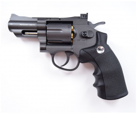 Револьвер пневм. BORNER Super Sport 708, кал. 4,5 мм (с картриджи 6 шт.)