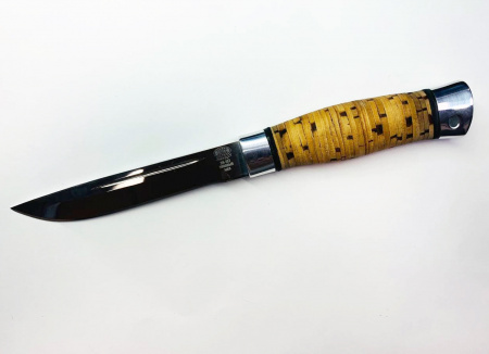 Нож Златоуст Н85, ст.ЭИ-107, дюраль, береста