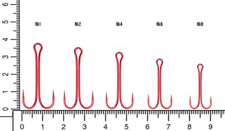 Крючок Flagman Double Hook Long SS Red #2. FDH-LR02