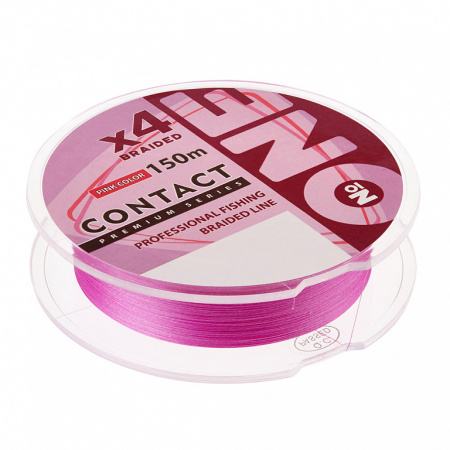 Плетеная леска IAM №ONE CONTACT 4Х PE 150M (Pink)