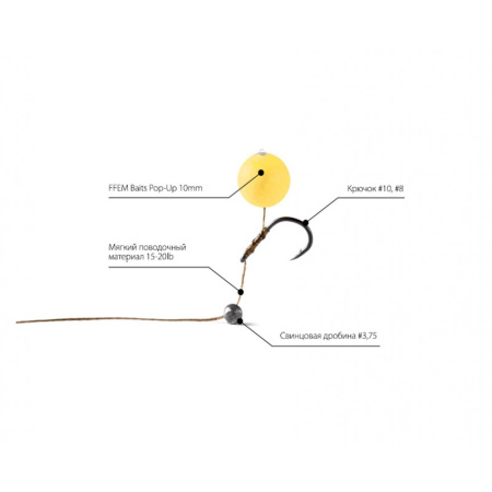 Бойлы FFEM Pop-Up Honey Corn 10mm