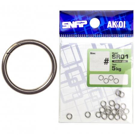 Заводные кольца AKKOI SNAP SR01 3.5# (20шт.)