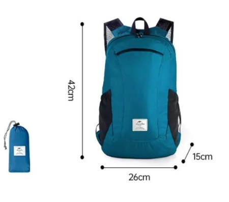 Рюкзак Naturehike 18L NH17A012-B Ultra-Light компактный синий