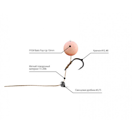 Бойлы FFEM Pop-Up White Plum 10mm