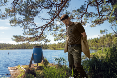 Футболка HARKILA Gorm S/S T-Shirt цвет Shadow brown