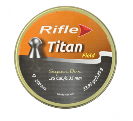Пуля пневм. RIFLE Field Series Titan, 6.35мм, 2.20гр.(200шт.)